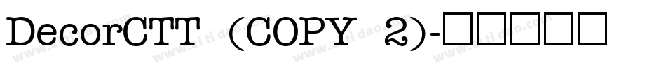 DecorCTT (COPY 2)字体转换